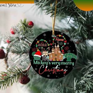 Personalized Mickey Mouse Very Christmas Ornament