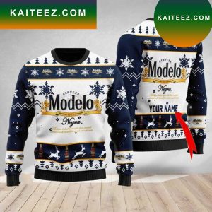 Personalized Modelo Beer Ugly Christmas Sweater