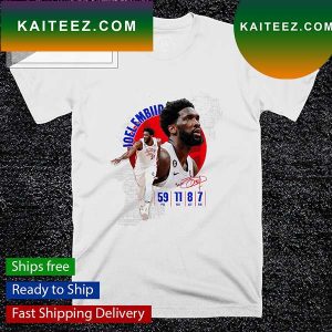 Philadelphia 76ers Joel Embiid 59 pts 11 reb 8 as 7 blk T-shirt