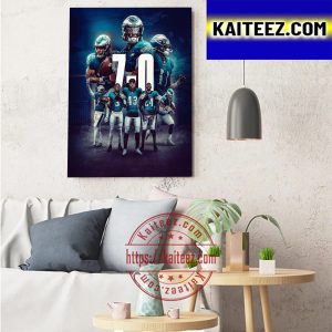 Philadelphia Eagles Best Ever Start NFL Season Art Decor Poster Canvas