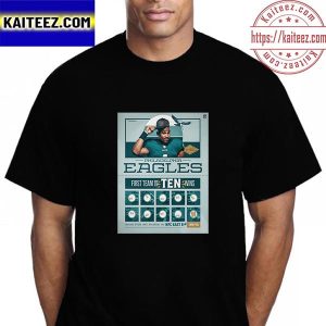 Philadelphia Eagles First NFL Team To 10 Wins Vintage T-Shirt