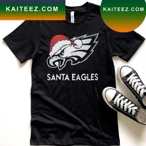 Philadelphia Eagles Santa Eagles NFL Logo Christmas T-Shirt