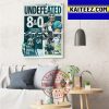 Philadelphia Eagles Best Start In Franchise History Art Decor Poster Canvas