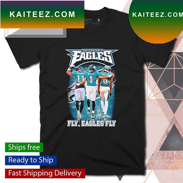 Philadelphia Eagles Mens Shirt, Hurts And Smith Fly Eagles Fly T