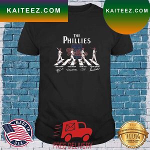 Philadelphia Phillies 2022 World Series Champions Abbey Road Signatures T-shirt