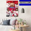 Philadelphia Phillies Bryce Harper Home Run 2022 MLB World Series Art Decor Poster Canvas