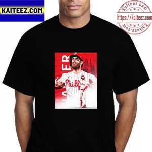 Philadelphia Phillies Bryce Harper Home Run 2022 MLB World Series Vintage T-Shirt