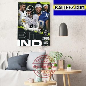 Pittsburgh Steelers Vs Indianapolis Colts In Monday Night Football NFL Art Decor Poster Canvas