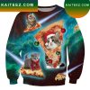 Pig Cat Pizza Ugly Christmas Sweater