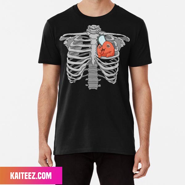 Pochita Heart Chainsaw Man Movie Fan Gifts T-Shirt - Kaiteez