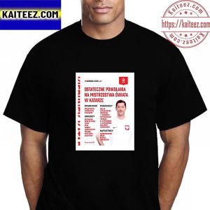 Poland 2022 FIFA World Cup Squad Vintage T-Shirt
