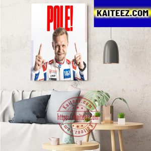 Pole Brazil GP Kevin Magnussen Haas F1 Team Art Decor Poster Canvas