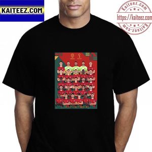 Portugal 2022 FIFA World Cup Squad Vintage T-Shirt