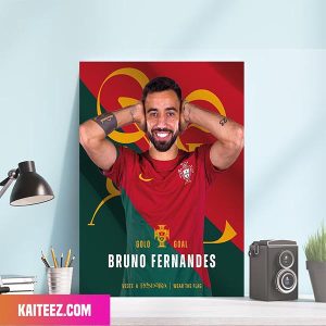 Portugal Congratulations Bruno Fernandes GOAL FIFA World Cup 2022 Poster