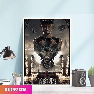Poster Illustration Of Black Panther Wakanda Forever Marvel Studios Poster