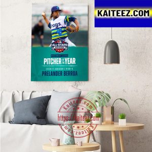 Prelander Berroa Northwest League Pitcher Of The Year Art Decor Poster Canvas