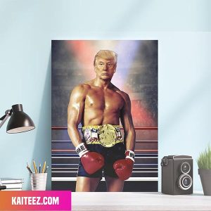 President Trump As Rocky He Will Be Back Poster