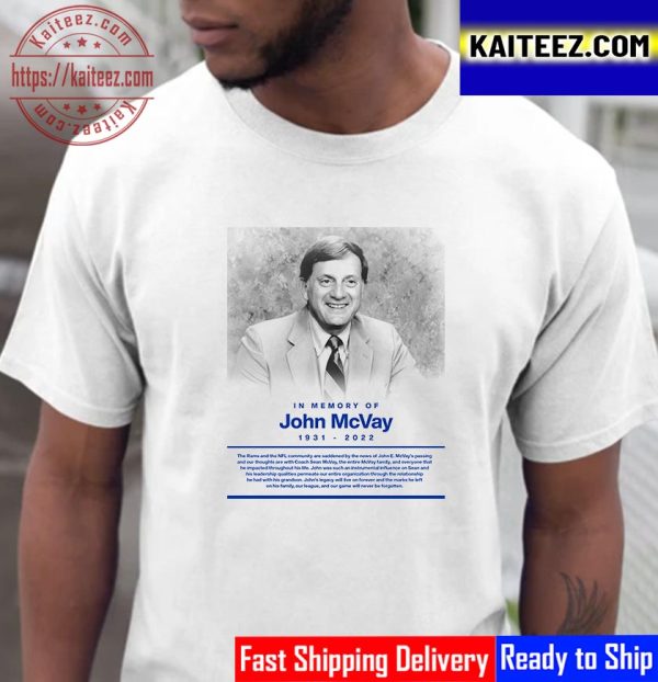 RIP John McVay 1931 2022 Thank You For The Memories Vintage T-Shirt