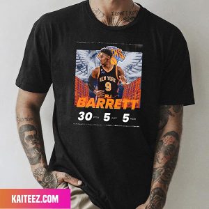 RJ Barrett New York Knicks Lets Go Fan Gifts T-Shirt