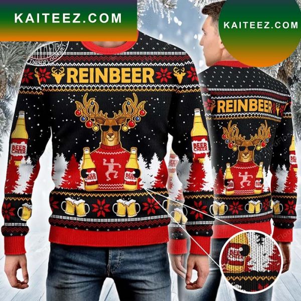 Reinbeer Beer Lovers Christmas Gift Ugly Christmas Sweater