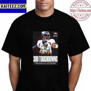 Russell Wilson 300 Touchdowns The 14th Quarterbacks Vintage T-Shirt