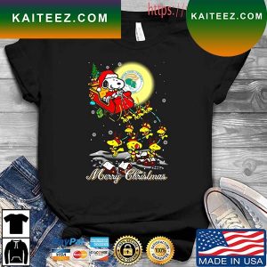 Santa Snoopy And Woodstock Norfolk State Spartans Christmas T-shirt