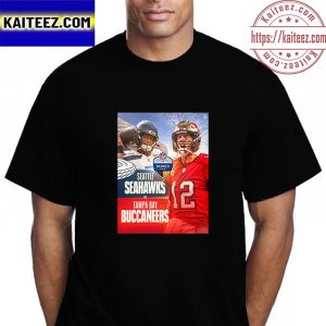 Seattle Seahawks Vs Tampa Bay Buccaneers NFL 2022 Munich Game Vintage T-Shirt