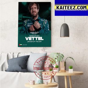 Sebastian Vettel F1 Driver Of The Day In Abu Dhabi GP Art Decor Poster Canvas