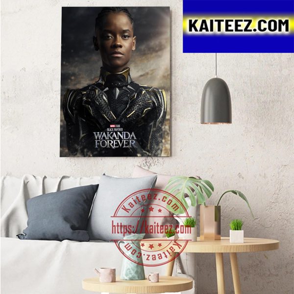 Shuri As Black Panther Wakanda Forever First Poster Art Decor Poster Canvas