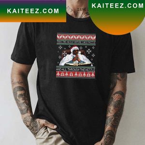 Snoop Dogg Twas The Nizzle Before Christmizzle And All Through The Hizzle Fan Gifts T-Shirt