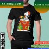 Snoopy And Woodstock Chicago Blackhawks Merry Christmas T-shirt
