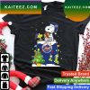 Snoopy And Woodstock Chicago Blackhawks Merry Christmas T-shirt