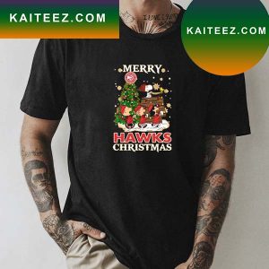 Snoopy and Friends Merry Atlanta Hawks Christmas T-shirt