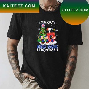 Snoopy and Friends Merry Chicago Cubs Christmas T-shirt