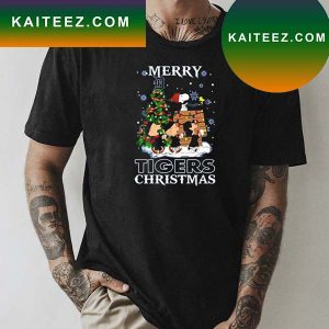 Snoopy and Friends Merry Detroit Tigers Christmas T-shirt