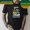 Snoopy and Friends Merry Edmonton Oilers Christmas T-shirt