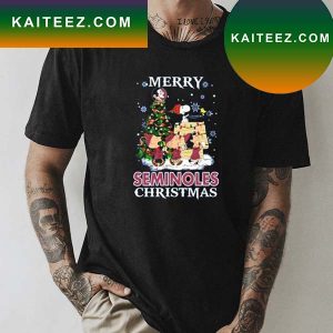 Snoopy and Friends Merry Florida State Seminoles Christmas T-shirt