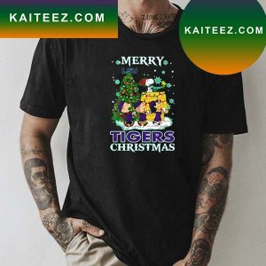 Snoopy and Friends Merry LSU Tigers Christmas T-shirt