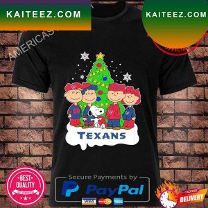 Snoopy the Peanuts houston texans Christmas T-shirt