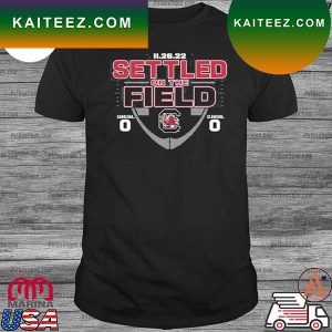 South carolina gamecocks settled on the field victory T-shirt