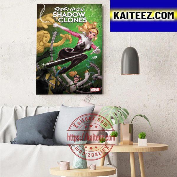 Spider Gwen Shadow Clones Art Decor Poster Canvas