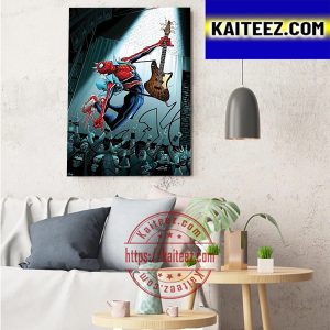Spider Punk Across The Spider Verse Art Decor Poster Canvas