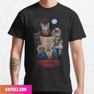 Strange Fur Things Funny Stranger Things Fan Gifts T-Shirt