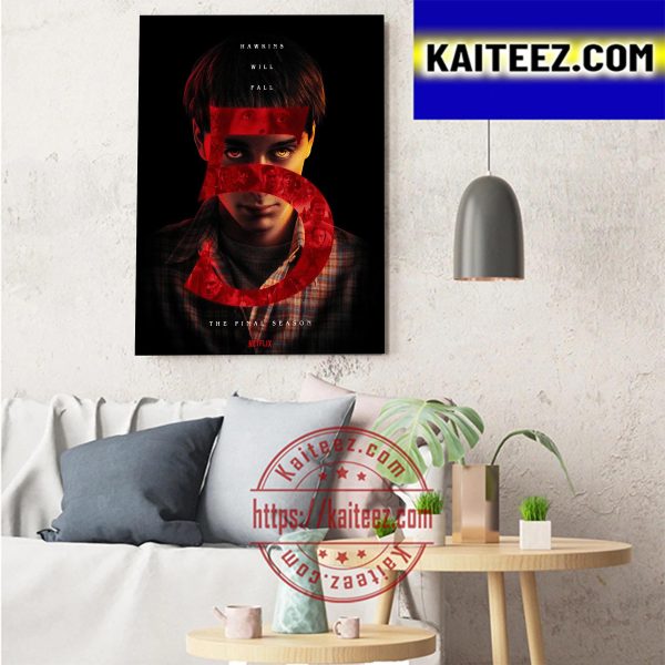 Stranger Things 5 Hawkins Will Fall 2024 The Final Season Art Decor Poster Canvas