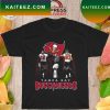 Tampa Bay Buccaneers Captain Fear And Tampa Bay Lightning Thunderbug T-Shirt