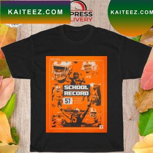 Tennessee football school record 57 career games played T-shirt
