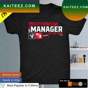 Terry Francona Cleveland Guardians 2022 AL Manager of the Year T-shirt
