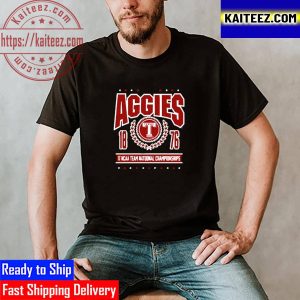 Texas A And M Aggies Logo 13 NCAA Team National Championships Vintage T-Shirt
