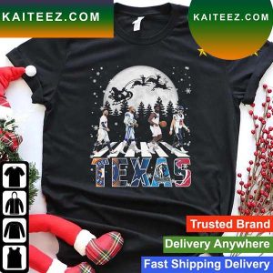 Texas Sports Teams Abbey Road Christmas Signatures T-shirt