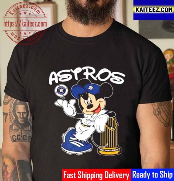 The Astros Mickey Mouse baseball 2022 World Series Champions Vintage T-Shirt